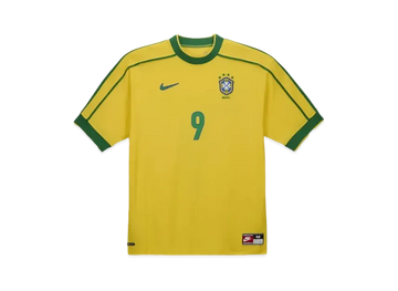Maillot de football Nike Brésil 1998 réédition homme réplique Ronald "Jaune"