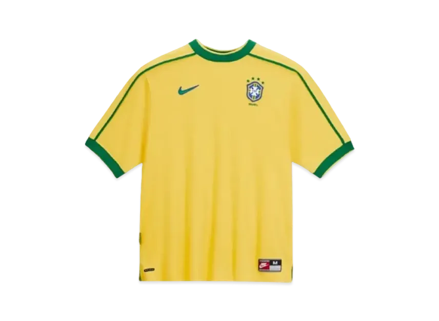Nike Brazil 1998 Reissue Men's Soccer Replica Uniform "Yellow"
