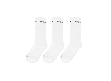 Chaussettes ras du cou Stussy x Nike U NRG Everyday "White" (24SS)