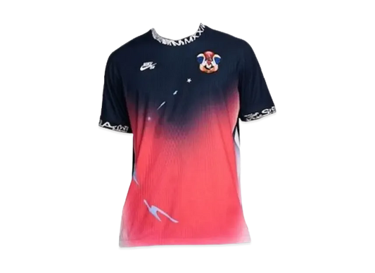 Nike SB FederationKit & Agnostic Collection Men's Dri-FIT ADV Short Sleeve Skate Jersey "Obsidian/Bright Crimson"