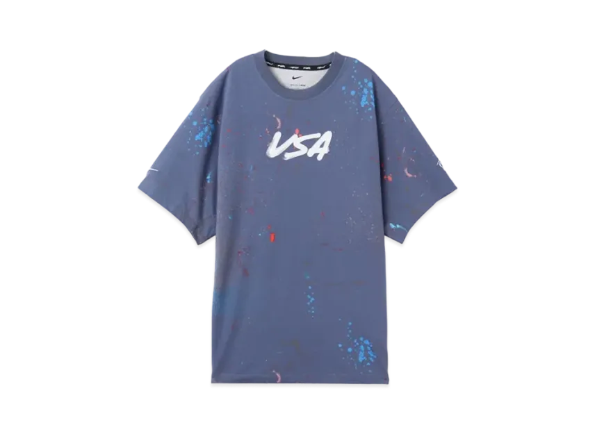 Nike x Futura USA M NK DFADV Short Sleeve Top SLD OLYB "Blue"