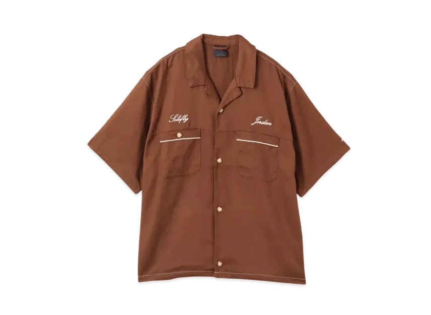 Nike Jordan x SoleFly Men's Barista Shirt "Brown"