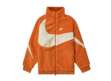 Nike Big Swoosh Reversible Boa Jacket "Hot Curry"