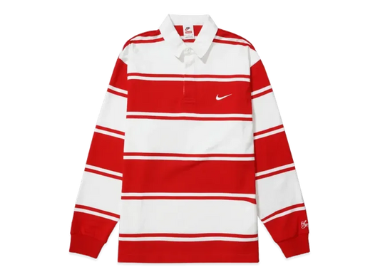 Supreme x Nike Stripe Rugby "Red"