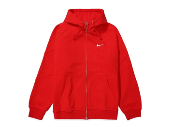 Supreme x Nike Zip Up Hooded Sweatshirt "Red"