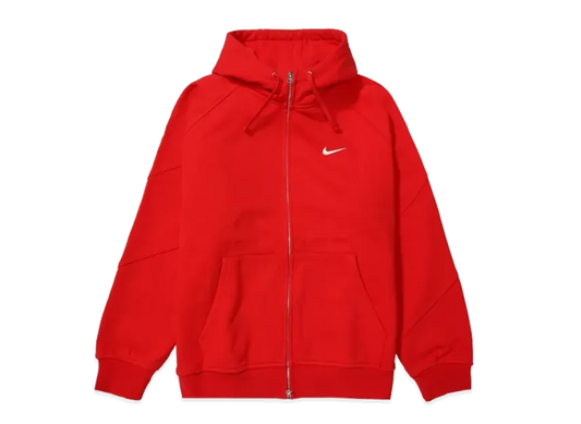 Supreme x Nike Zip Up Hooded Sweatshirt "Red"