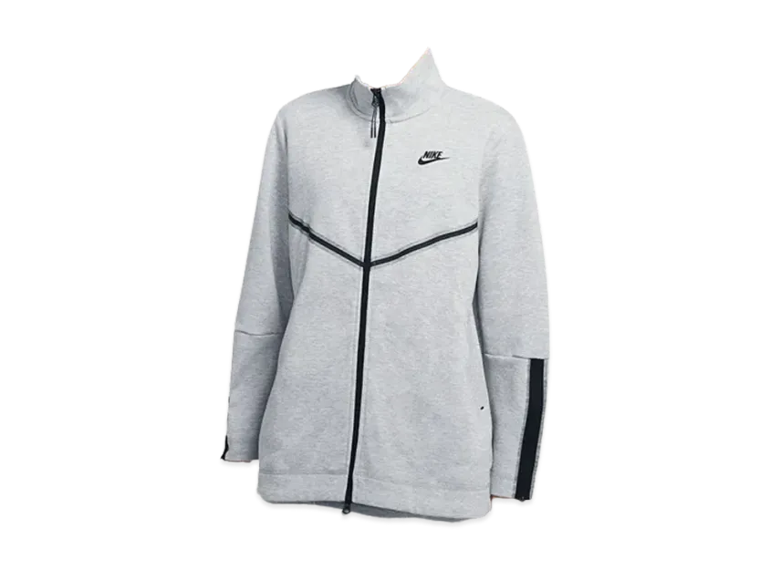 Nike Women's Tech Fleece Long Full Zip "Dark Grey Heather"