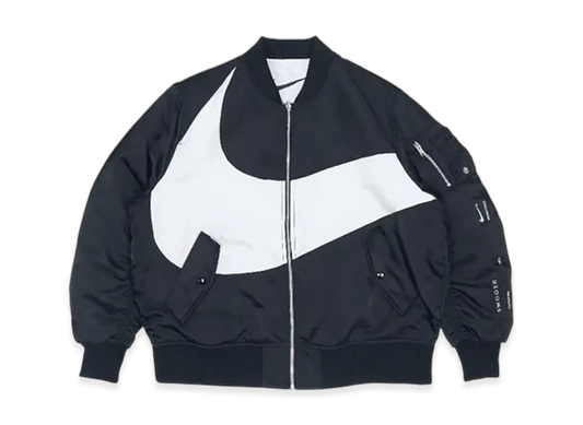 Nike big swoosh bomber jacket "Black"
