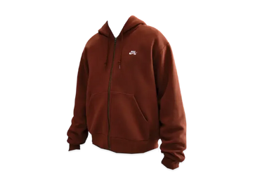 Parka de skateboard en polaire zippée Nike « Cinnamon/White »