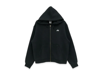 Nike Parka en molleton à zip intégral "Black/White"