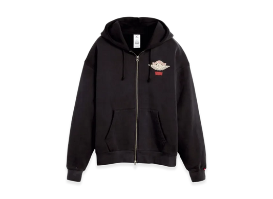 Nike Jordan x LEVI'S Heavyweight Fleece Zip Hoodie "Black"