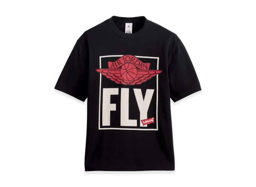 Nike Jordan x LEVI'S Graphic Short-Sleeve Tee "Black"