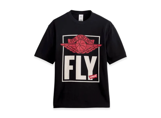 Nike Jordan x LEVI'S Graphic Short-Sleeve Tee "Black"