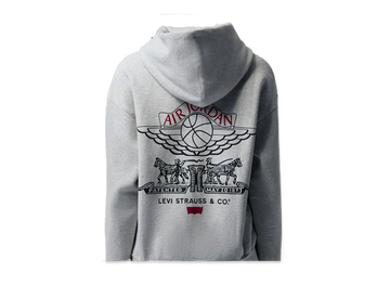 Nike Jordan x LEVI'S Heavyweight Fleece Zip Hoodie "Grey"