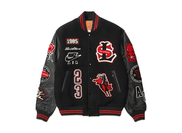 Nike Jordan x LEVI'S Varsity Jacket "Black/Red"