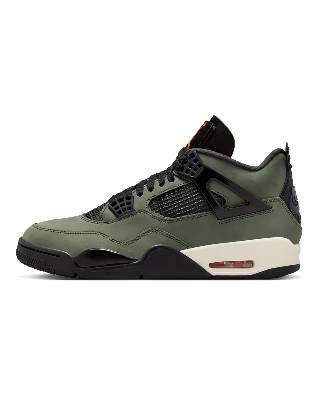 Air Jordan 4 Retro x UNDEFEATED Deep Green and Clementine