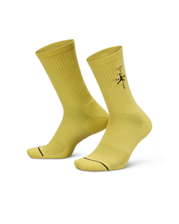 Jordan x Travis Scott Everyday Cushion Crew Socks "Yellow"