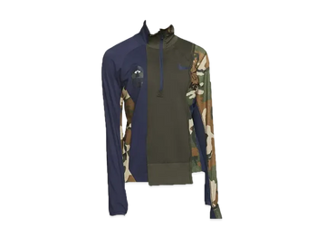 Nike x Sacai Women's Half Zip Running Jacket "Obsidian"