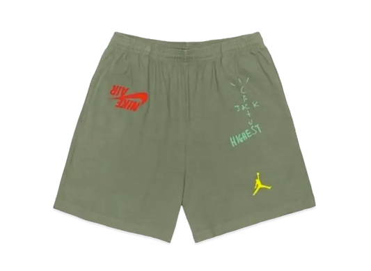 Air Jordan x Travis Cactus Jack Highest Sweatshort "Olive"
