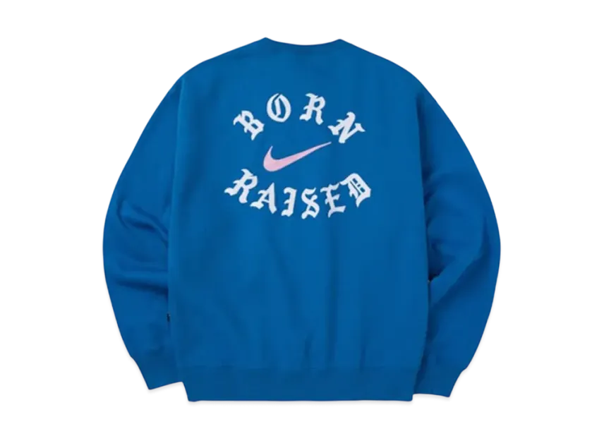 Nike SB x Born x Raised Cerwneck Sweat "Blue"