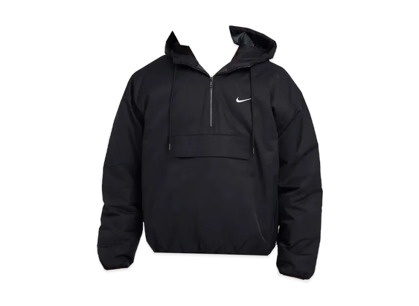 Nike Therma-FIT Oversized Hooded Anorak Jacket "Black/Wolf Grey"