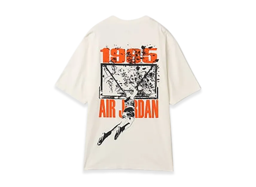 Nike Jordan Brooklyn Men's Oversized Graphic T-Shirt "Sail/Off Noir"