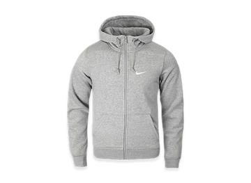Nike Logo Zip Hoodie "Grey"