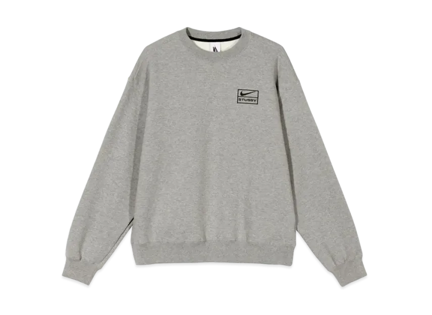Nike x Stussy NRG BR Crew Fleece "Grey"