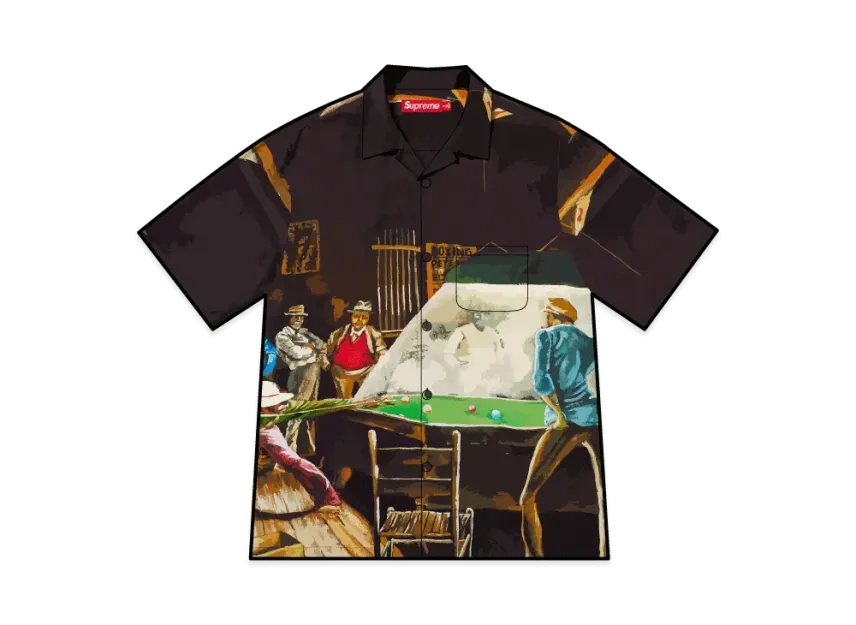 Supreme x Ernie Barnes S/S Shirt "Pool Hall"