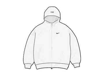 Supreme x Nike Zip Up Hooded Sweatshirt "White"
