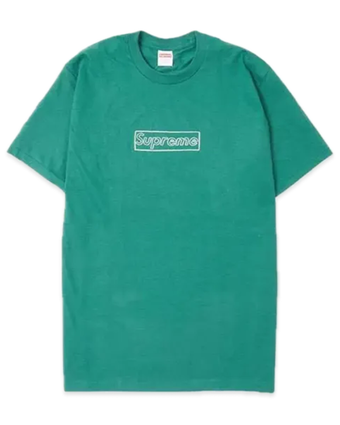 Supreme KAWS Chalk Logo Tee Light Pine