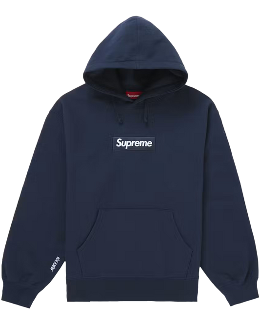 Supreme Box Logo Hooded Sweatshirt 25FW Navy