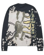 Sweatshirt with artistic design on a white background