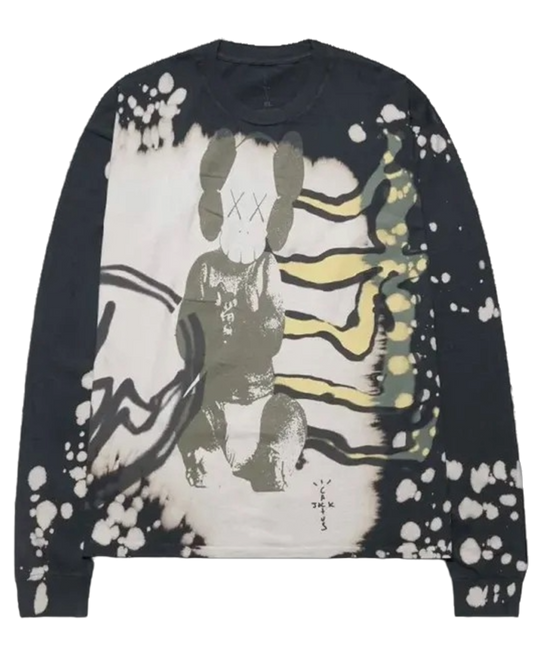 Sweatshirt with artistic design on a white background