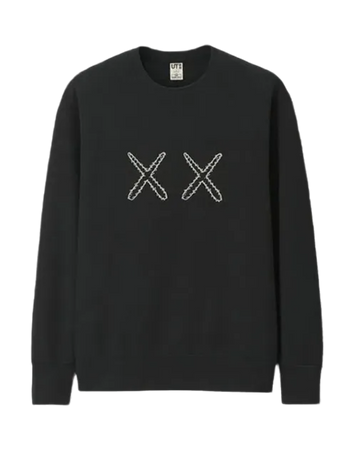 Sweat-shirt Uniqlo x KAWS x Sesame Street XX noir